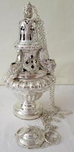 French Antique Solid Silver Thurible